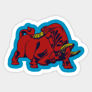 Big red bull Sticker